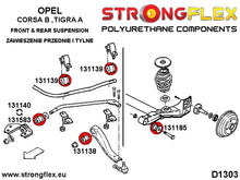 Load image into Gallery viewer, 131140B: Front tie bar to chassis bush 34mm