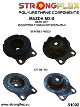 Load image into Gallery viewer, 101368A: Rear diff mount bush SPORT