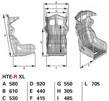 Load image into Gallery viewer, OMP racing seat HTE-R