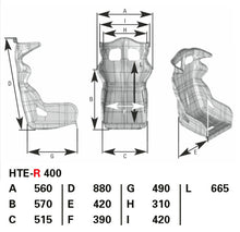 Load image into Gallery viewer, OMP racing seat HTE-R 400
