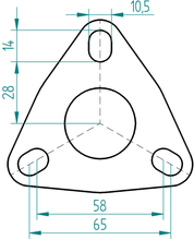 Load image into Gallery viewer, Powersprint exhaust flange