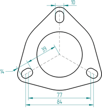 Load image into Gallery viewer, Powersprint exhaust flange