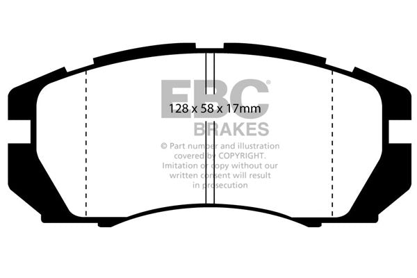 EBC DP3966C ((Red Stuff) SUBARU IMPREZA, LEGACY I, LEGACY II 2.0 08.91-12.00)