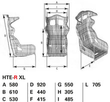Load image into Gallery viewer, OMP racing seat HTE-R

